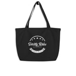 Always Grind Never Settle Large organic tote bag