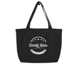 Always Grind Never Settle Large organic tote bag