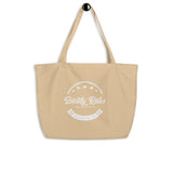 Always Grind Never Settle Large organic tote bag